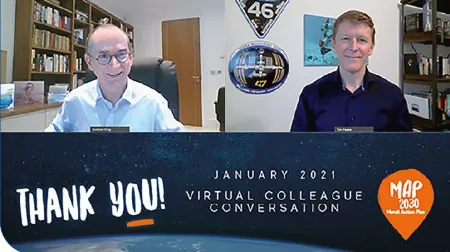 Tim Peake and CEO live broadcast